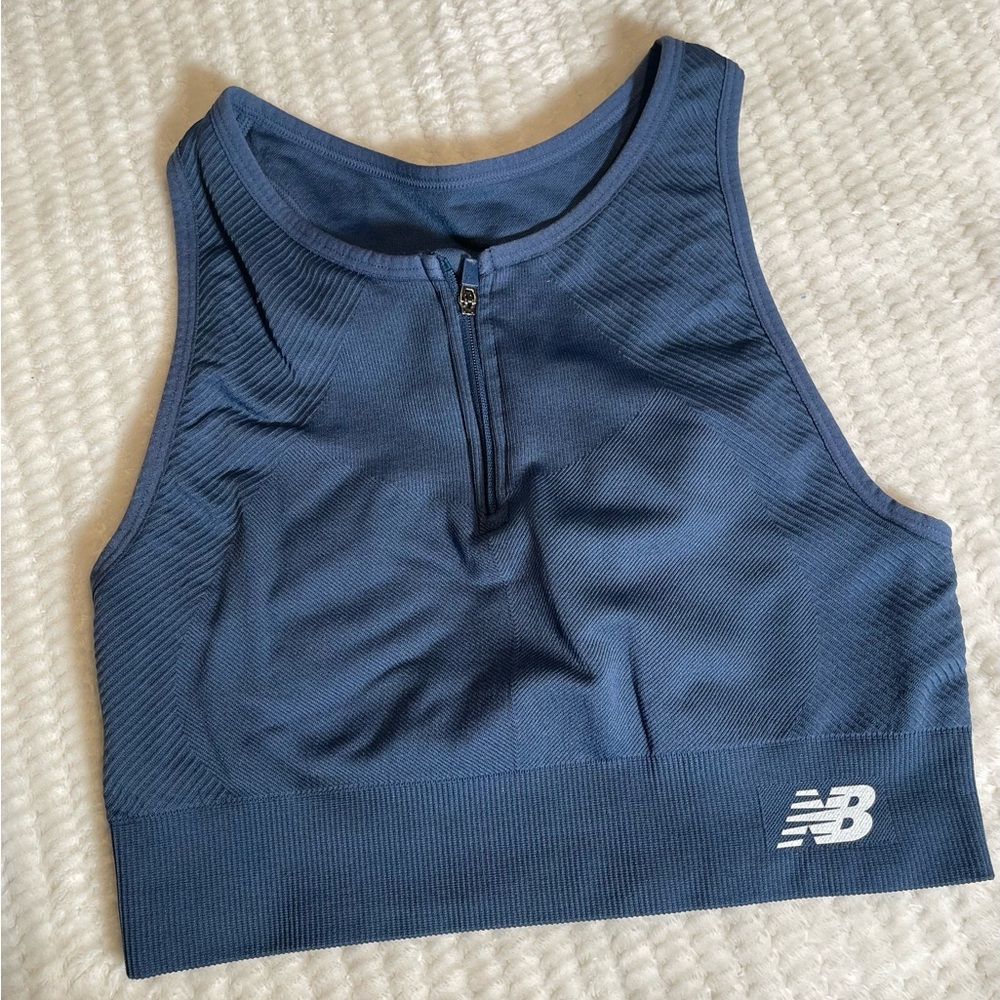 New Balance Navy Activewear Top